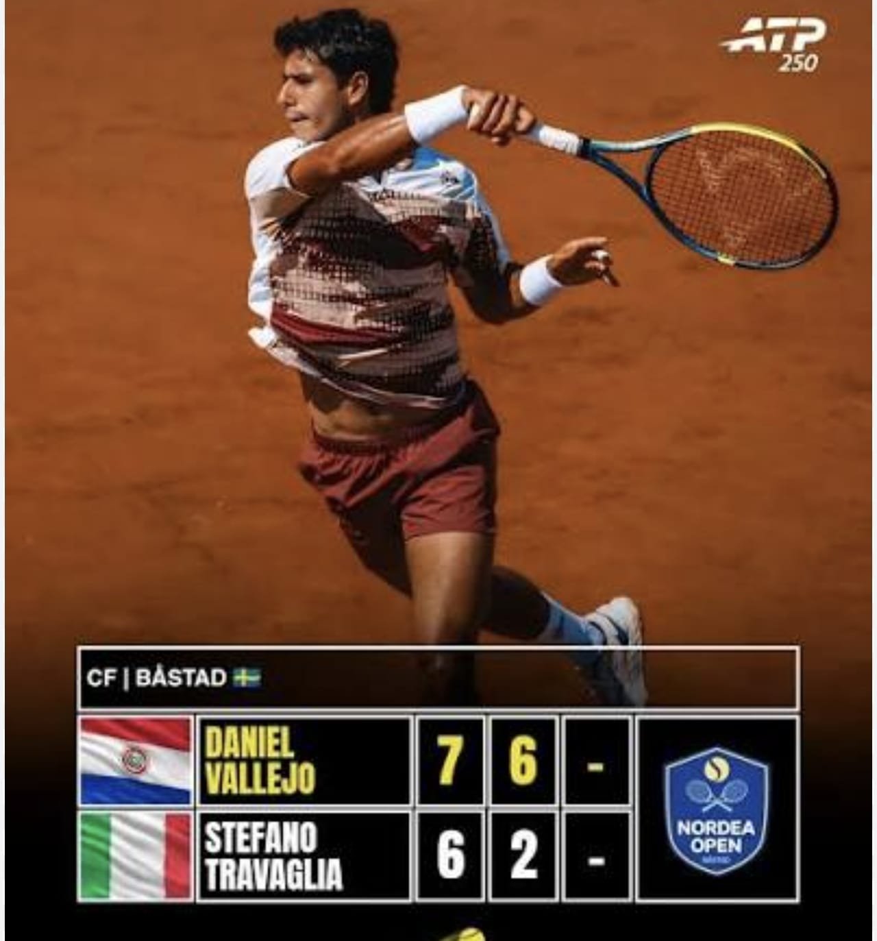 VALLEJO HACE HISTORIA: EL PARAGUAYO QUE VUELVE A PONER AL TENIS NACIONAL ENTRE LOS MEJORES DEL MUNDO